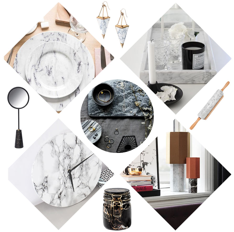 carnet de tendances des accessoires de décoration en marbre